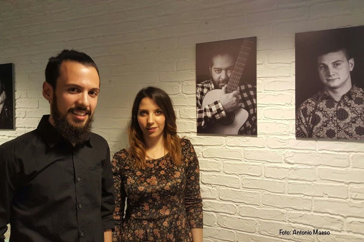 Los fotógrafos Carlos y Marta. Foto de Antonio Maeso